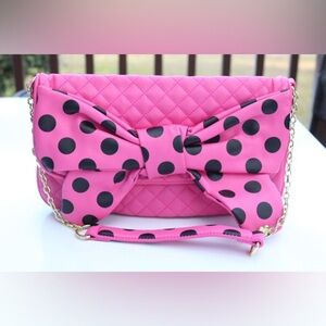 Betsy Johnson dots enough shoulder bag